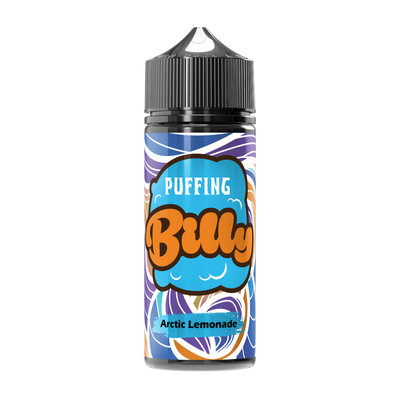 Fresh lemons and icy menthol, the flavour profile of Puffing Billy Arctic Lemonade E-Liquid