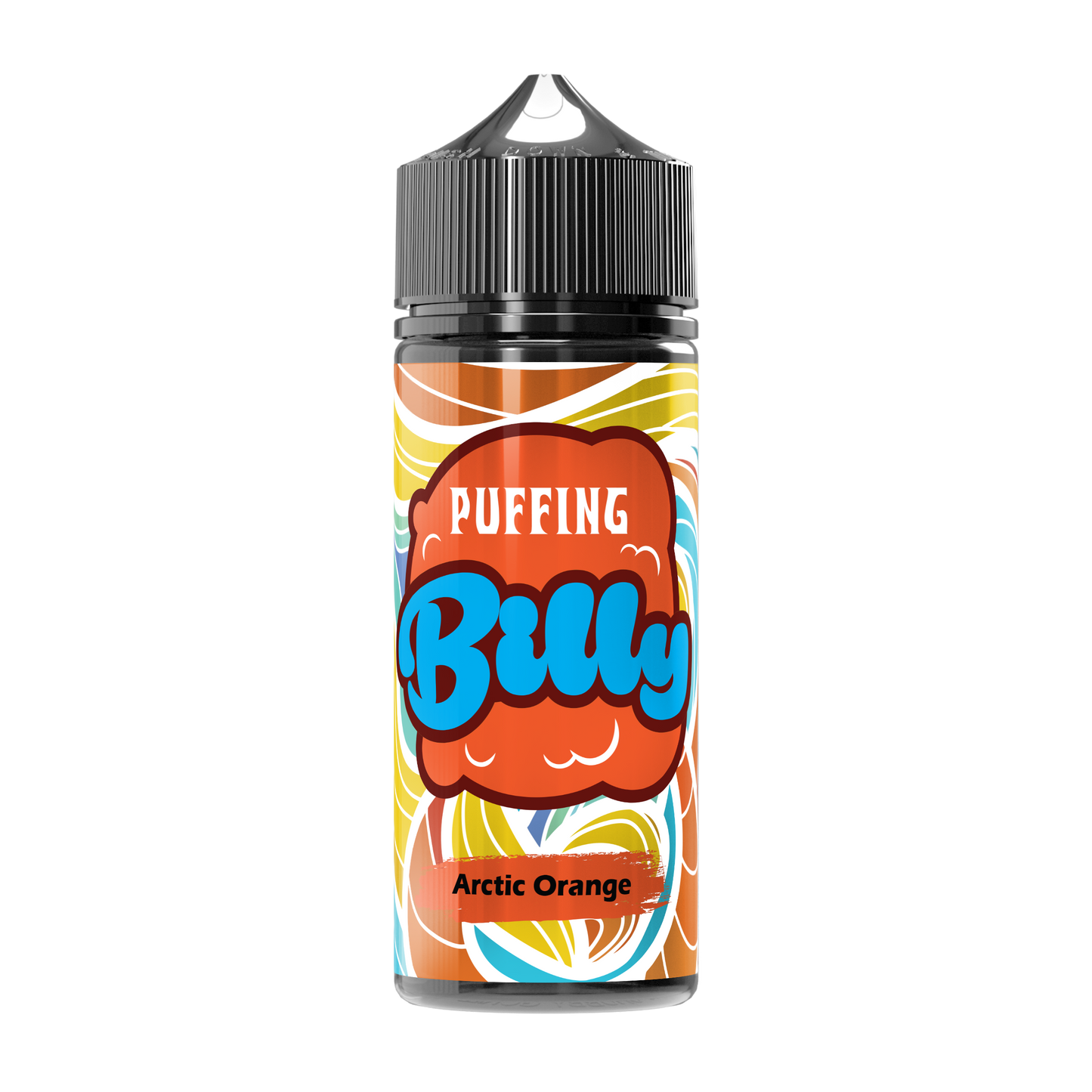 Puffing Billy Arctic Orange E-Liquid, proudly made in the UK with high-quality ingredients