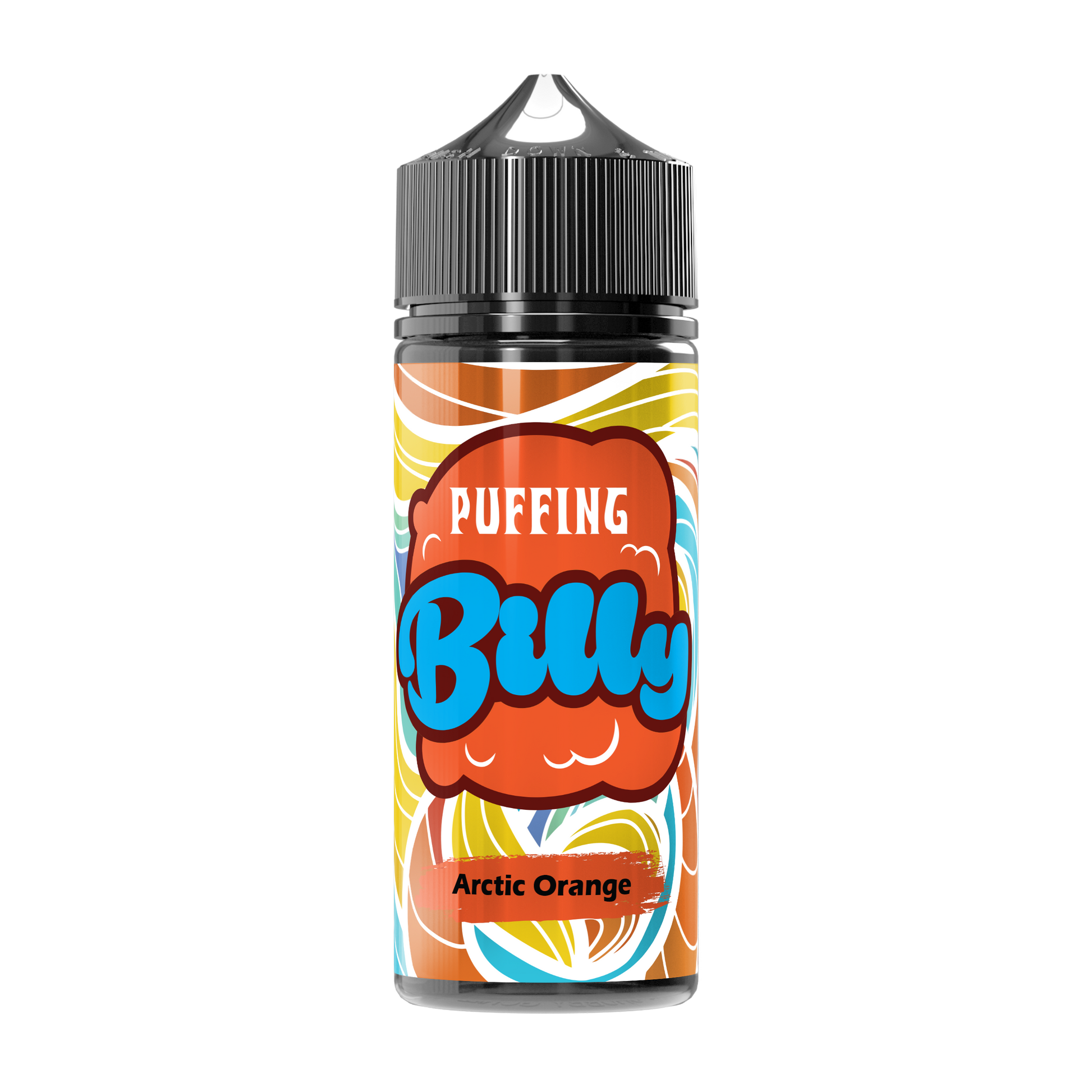 Puffing Billy Arctic Orange E-Liquid, proudly made in the UK with high-quality ingredients