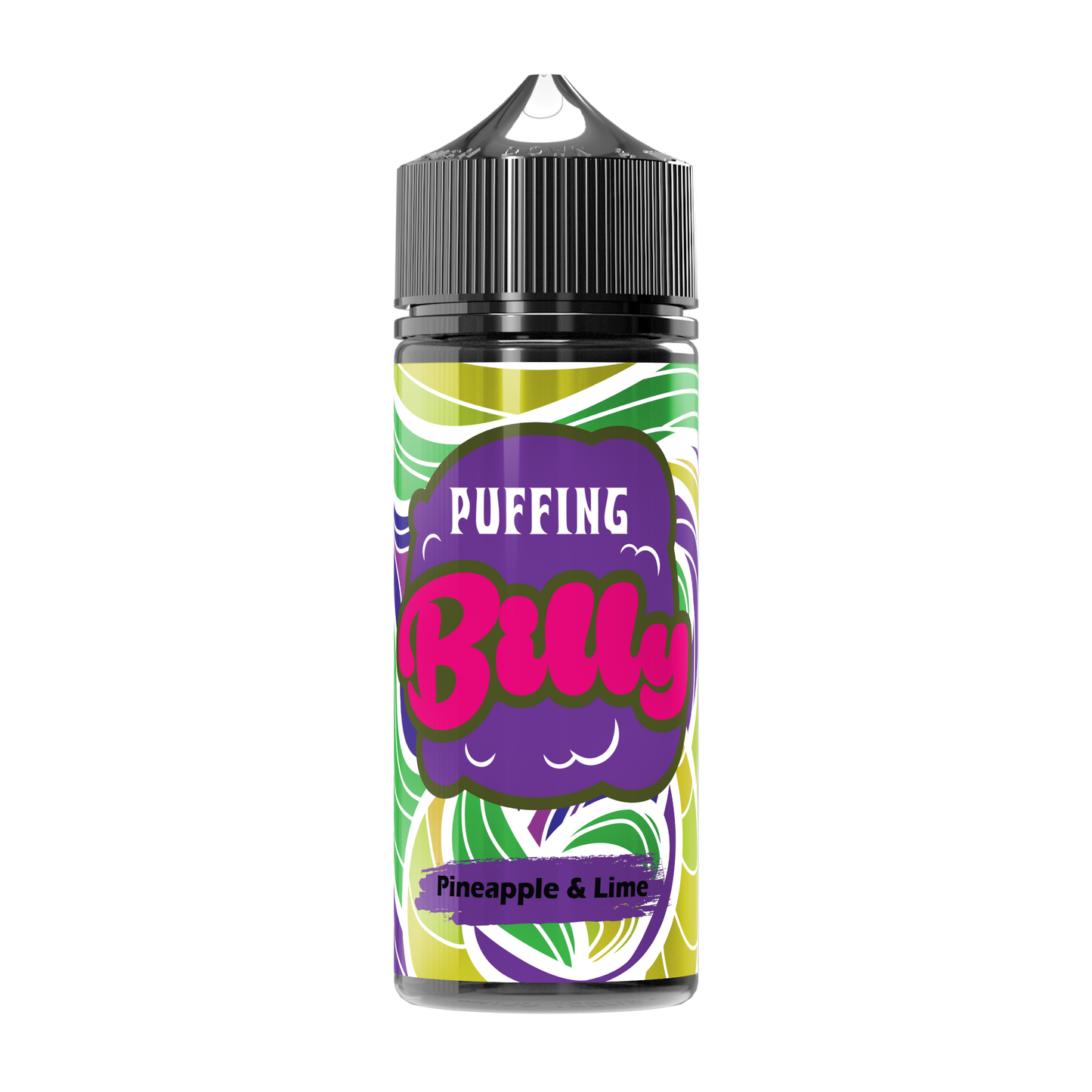 Sweet pineapple and tangy lime, the flavour profile of Puffing Billy Pineapple and Lime E-Liquid