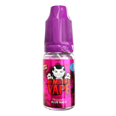 Pinkman Blue Razz 10ml E-Liquid zero nicotine available from vapebrothers.co.uk