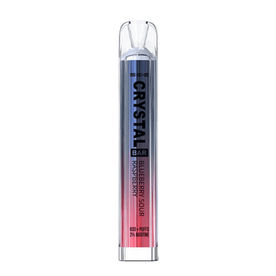 Crystal Bar 600 Disposable Vape in Blueberry Sour Raspberry Flavour by SKE available from vapebrothers.co.uk