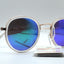 Retro sunglasses Pale Frame Green Lens