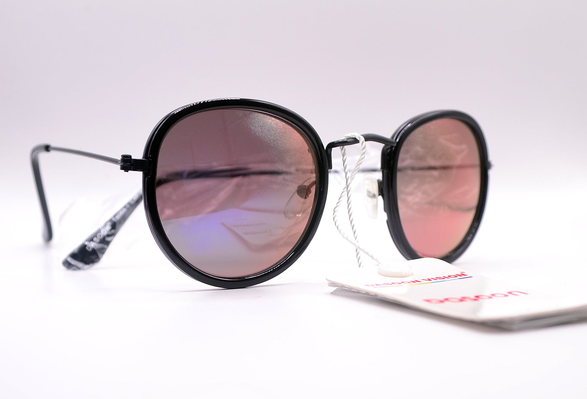 Retro sunglasses Black Frame Bronze Lens