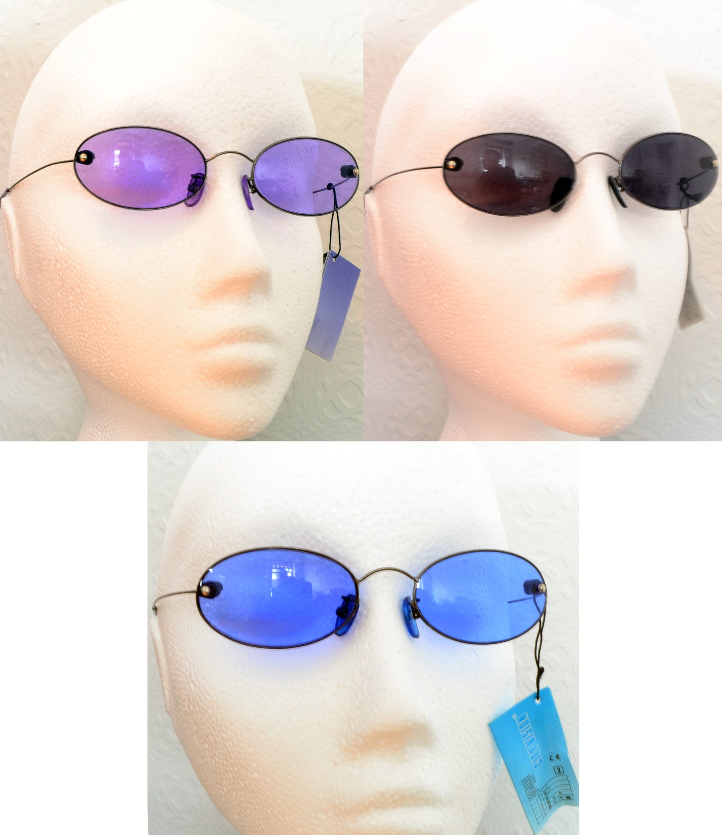 Oval Sunglasses – Elegant and Unique – Blue, Purple or Black Lenses