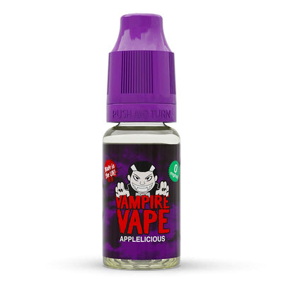 Applelicious 10ml E-Liquid zero nicotine available from vapebrothers.co.uk