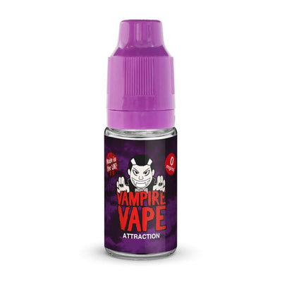 Attraction 10ml E-Liquid zero nicotine available from vapebrothers.co.uk
