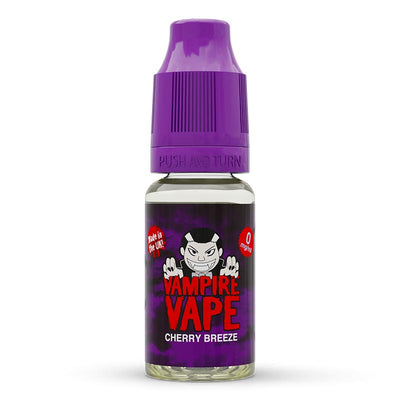 Cherry Breeze 10ml E-Liquid zero nicotine available from vapebrothers.co.uk