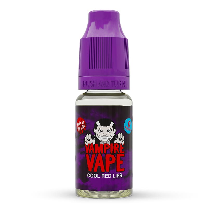 Cool Red Lips 10ml E-Liquid zero nicotine available from vapebrothers.co.uk