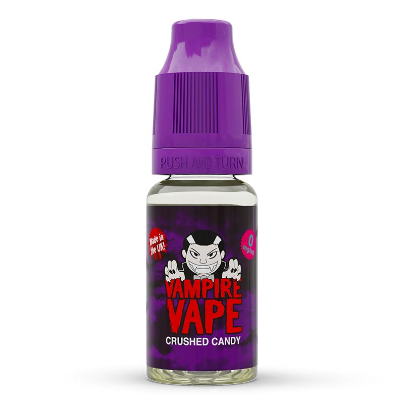 Crushed Candy 10ml E-Liquid zero nicotine available from vapebrothers.co.uk