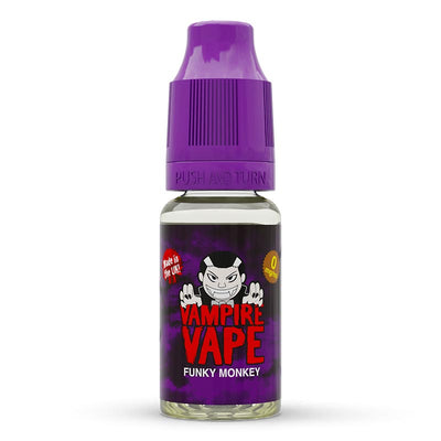 Funky Monkey 10ml E-Liquid zero nicotine available from vapebrothers.co.uk