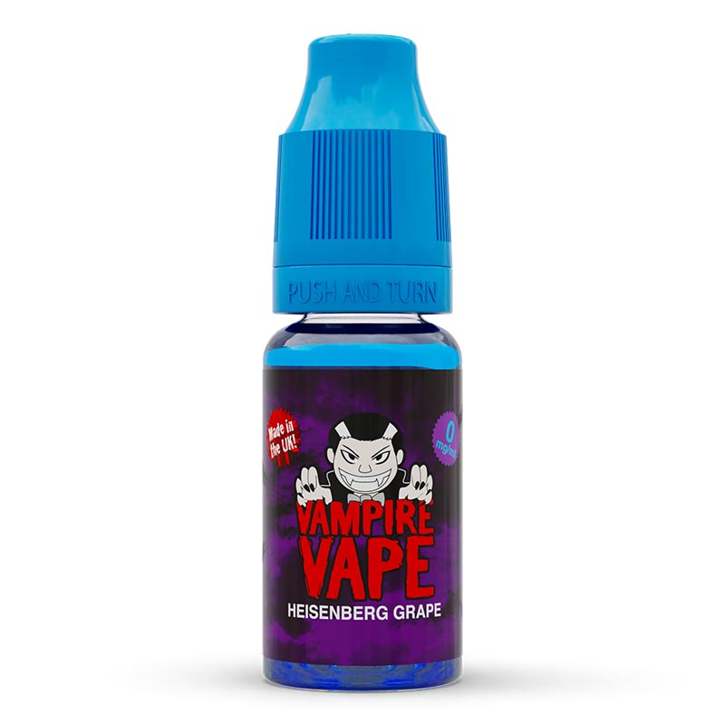 Heisenberg Grape 10ml E-Liquid zero nicotine available from vapebrothers.co.uk