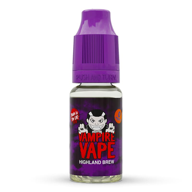 Highland Brew 10ml E-Liquid zero nicotine available from vapebrothers.co.uk