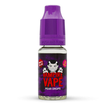 Pear Drops 10ml E-Liquid zero nicotine available from vapebrothers.co.uk