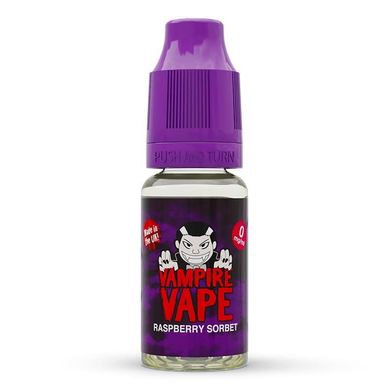 Raspberry Sorbet 10ml E-Liquid zero nicotine available from vapebrothers.co.uk