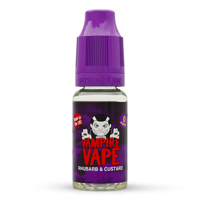 Rhubarb Custard 10ml E-Liquid zero nicotine available from vapebrothers.co.uk